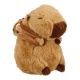Kuscheltier Capybara mit Accessoire, Burger, 22 cm