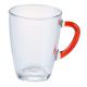 Teeglas mit Farbhenkel, orange, 350 ml