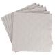 Serviette Artdeco, Prägung, taupe, 16 Stück