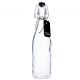 Vorratsflasche mit schwarzem Label, rund, 500 ml