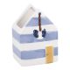 Deko-Haus Maritim, gestreift/Reifen, 11 cm