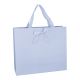 Geschenktüte Uni mit Schleife, hellblau, 36 x 31 cm