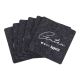 6er Set Untersetzer Filz, Guten Appetit/anthrazit, 10 cm