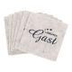 6er Set Untersetzer Filz, Lieblingsgast/beige, 10 cm