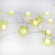 Lichterkette Blumen, grün, 20 LEDs