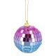 Anhänger Discokugel, lila/blau, 6 cm