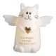 LED-Schutzengel Katze, gold, 10.5 cm