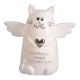LED-Schutzengel Katze, silber, 10.5 cm