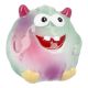 Spardose Mini, Monster, lila/mint, 6 cm
