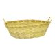 Korb mit Griff, oval/gelb, 35 x 27 cm