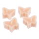 4er Set Teelicht Duft, Schmetterling/orange/Nektarine
