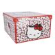 Karton Motiv, Hello Kitty/rot, 39 x 50 cm