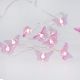 Lichterkette Schmetterling, rosa, 10er