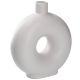 Vase Loch, weiß, 20 cm