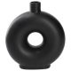 Vase Loch, schwarz, 20 cm