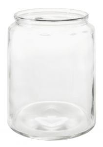 Glas-Windlicht Zylinder, dick, 19 x 24 cm