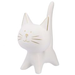 Katze Lilly, stehend, weiß, 19 cm
