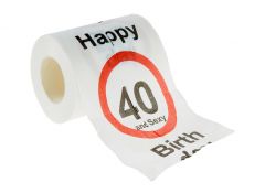Toilettenpapier Birthday, 40 Jahre, 24 Meter