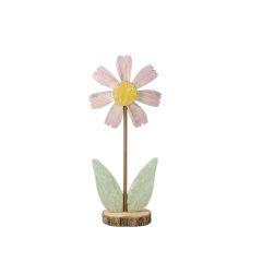 Holzblume Nostalgie, rosa, 28 cm