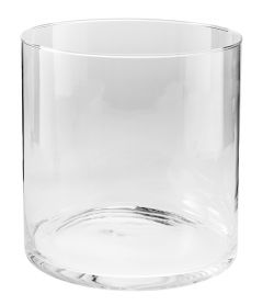 Glas-Vase, rund, Höhe 25cm