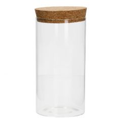 Vorratsglas Zylinder, Korkdeckel, 750 ml