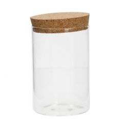 Vorratsglas Zylinder, Korkdeckel, 530 ml