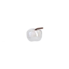 Deko-Apfel Pearl, hellgrau, 5 cm