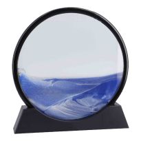 Sandbild, rund/blau, 25.5 cm