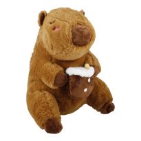 Kuscheltier Capybara, Essen/Bubble-Tea, 40 cm