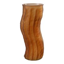 Vase Wellenform, braun, 25 cm