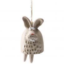 Glockenfigur Hase, hängend, 10 cm