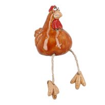 Tier mit Hängefüßen, Huhn, 10 cm