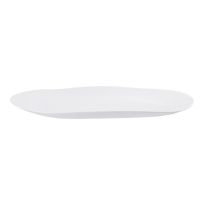 Schale Opal, oval/weiß, 36 x 25 cm