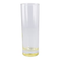 Longdrink-Glas Farbboden, gelb, 300 ml