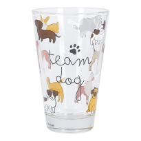 Trinkglas mit Tiermotiv, Team Dog, 310 ml