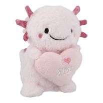 Kuscheltier Axolotl mit Herz, 14.5 cm