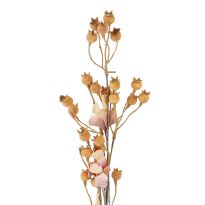 Wildblumenzweig Beeren, dunkelorange, 75 cm