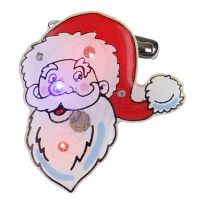 Blink-Anstecker Weihnachten, Weihnachtsmann