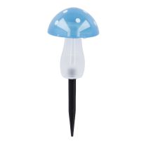 Solar-Stecker Pilz, blau, 20 cm
