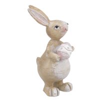 Hase mit Ei, Punkte/Welle, 10 cm