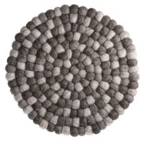 Untersetzer Filzkugeln, taupe mix, 30 cm