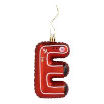 Anhänger Buchstabe, E/rot, 10 cm
