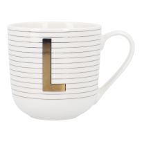 Becher Buchstabe/Streifen, L, 450 ml