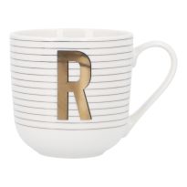 Becher Buchstabe/Streifen, R, 450 ml
