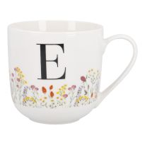 Becher Buchstabe/Flowers, E, 450 ml