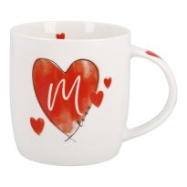Becher Buchstabe mit Herz, M, 350 ml