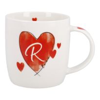 Becher Buchstabe mit Herz, R, 350 ml