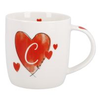Becher Buchstabe mit Herz, C, 350 ml