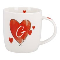 Becher Buchstabe mit Herz, G, 350 ml
