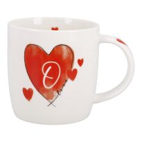 Becher Buchstabe mit Herz, O, 350 ml